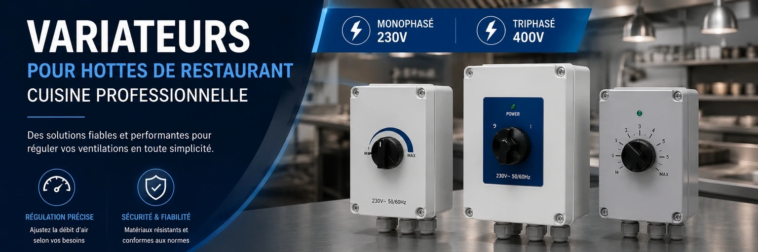 Variateurs hotte professionnelle
